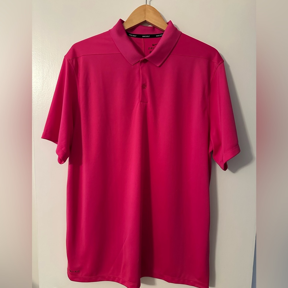 Nike Golf Men's Vivid Pink Polo Shirt